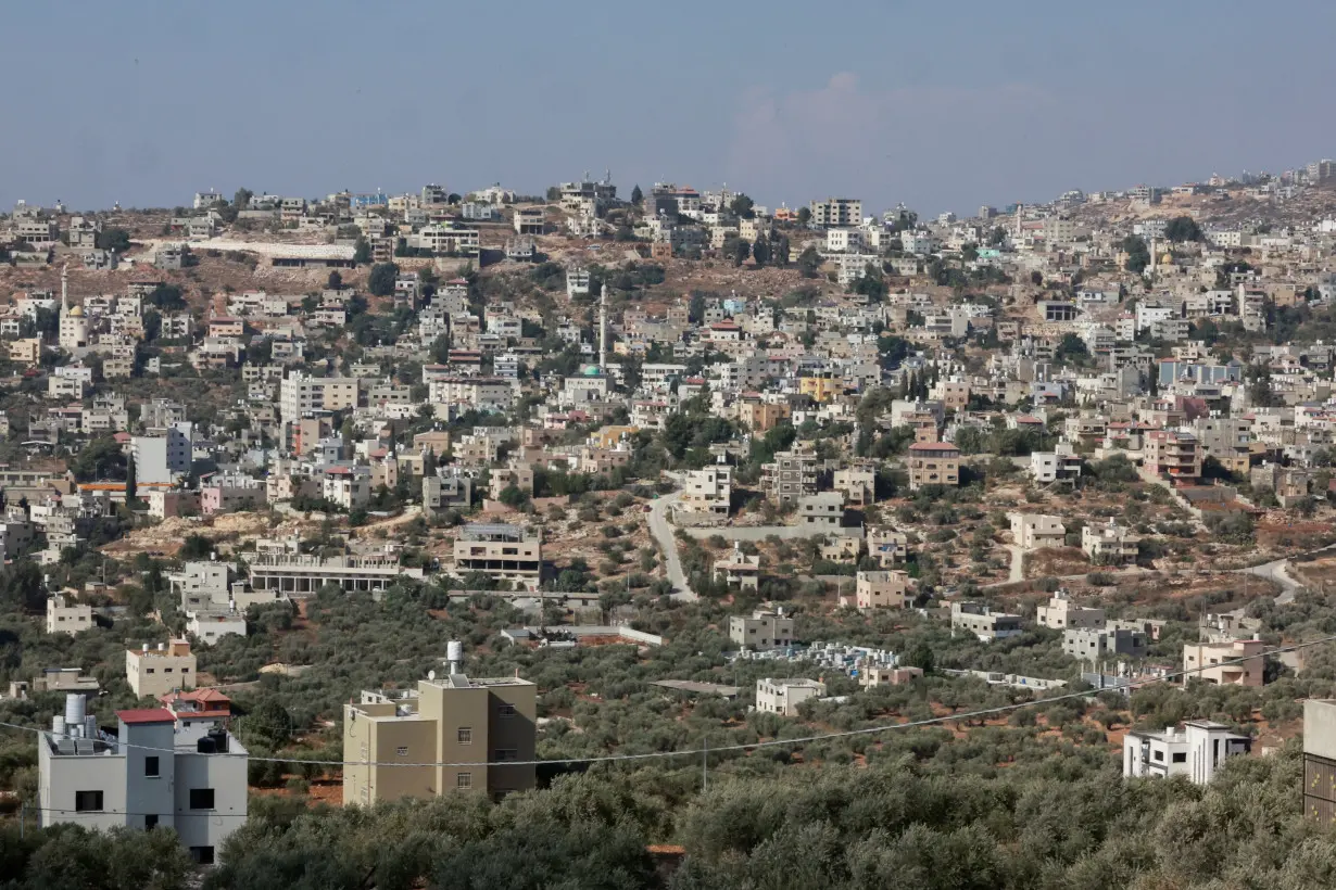 A general view of Beita, in the Israeli-occupied West Bank