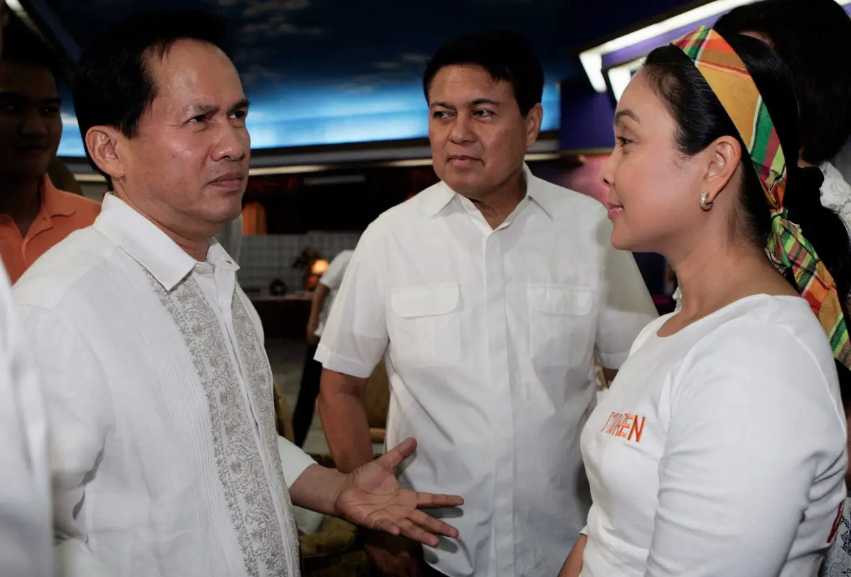 FILE PHOTO: Evangelist pastor Apollo Quiboloy welcomes senator and presidential candidate