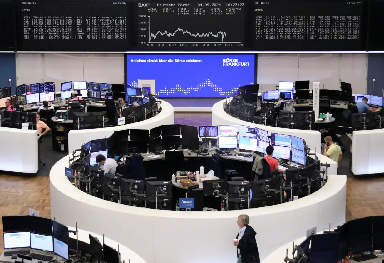 German share price index DAX graph is pictured at the stock exchange in Frankfurt