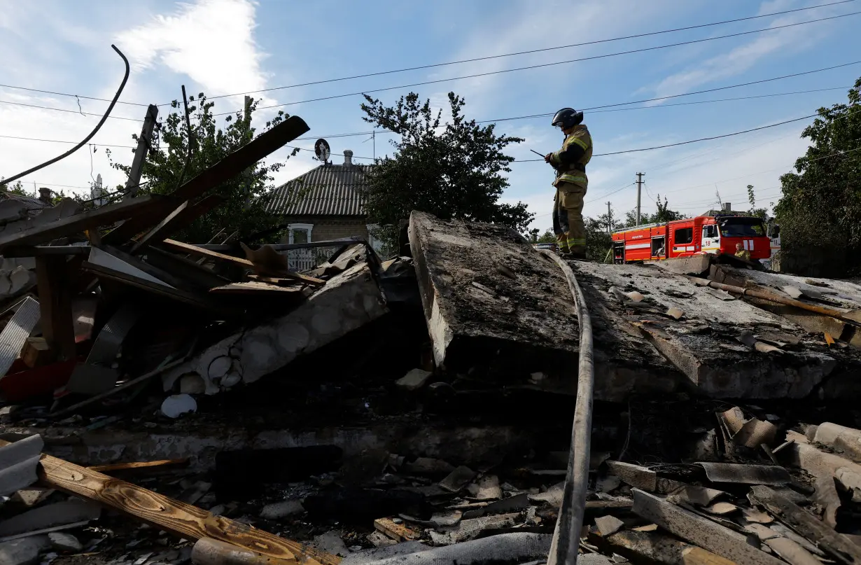 Aftermath of recent shelling in Makiivka