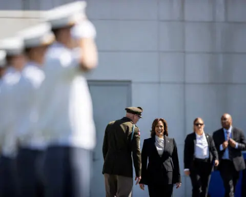 Ten former top US military officials back Harris, call Trump 'a danger'