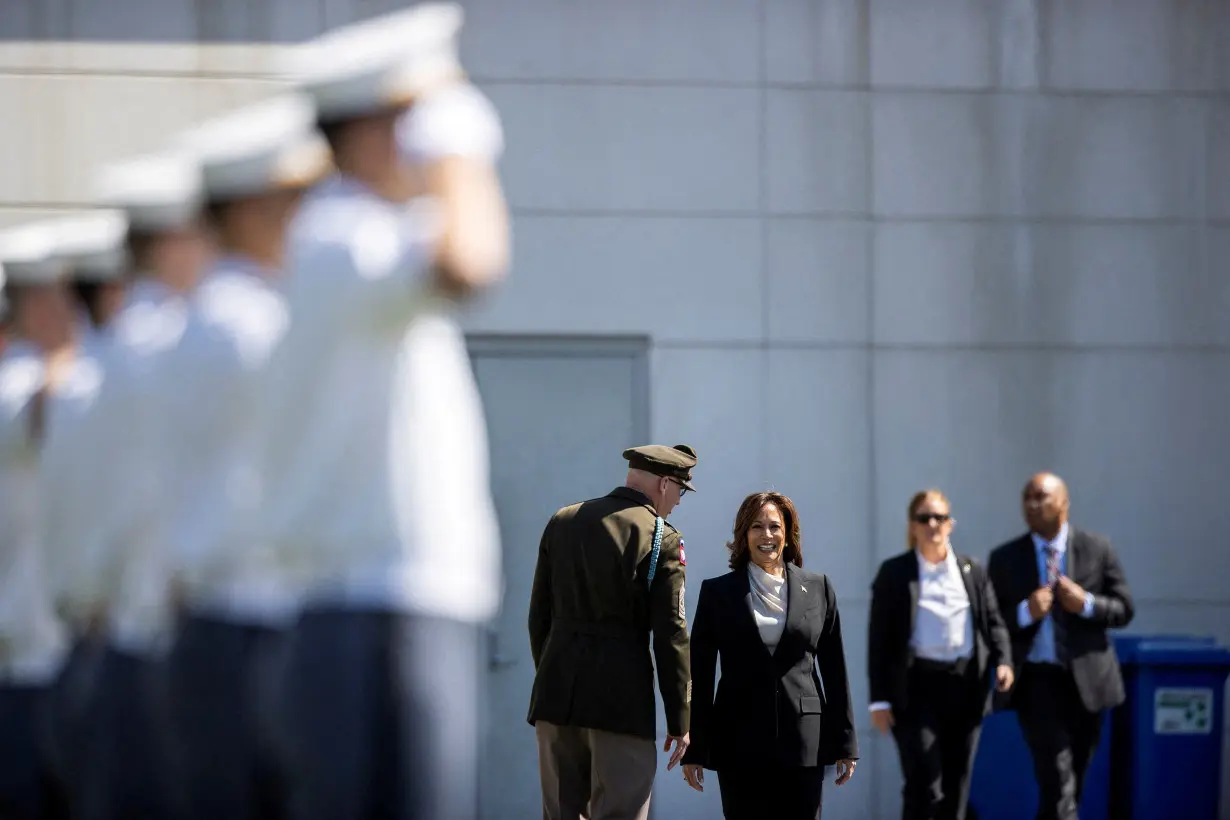 U.S. Vice President Harris attends the graduation ceremony at United States Military Academy (USMA), in West Point