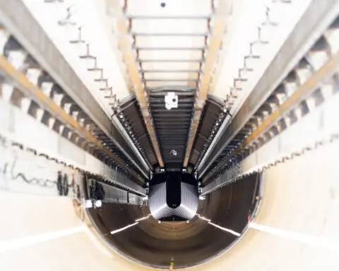 A capsule has been propelled through a hyperloop test tube in a step forward for the transit system