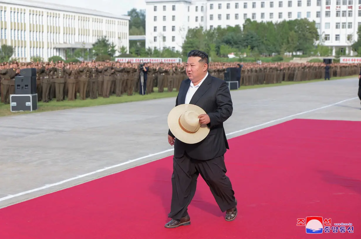 North Korean leader Kim Jong Un visits O Jin U Artillery Academy in North Korea