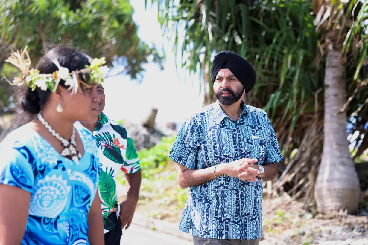 World Bank's president Ajay Banga visits Funafuti