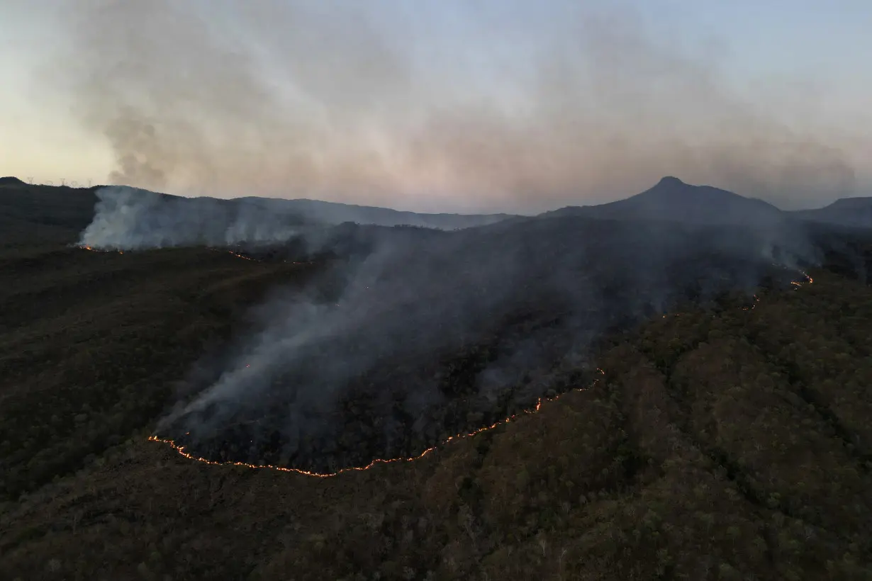 CORRECTION Brazil Wildfires