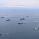 Russia teams up with China at start of big naval drills