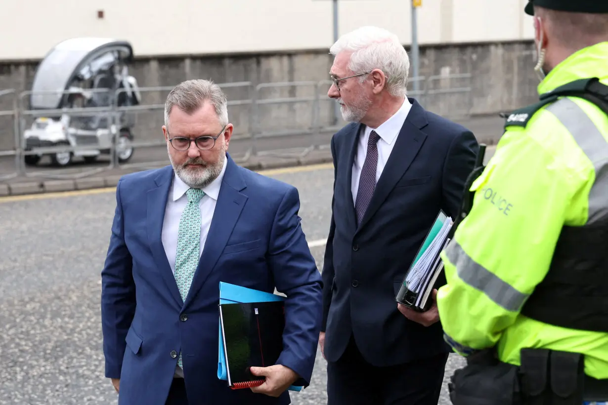 FILE PHOTO: Northern Ireland's Donaldson in court for a preliminary enquiry over historical sex offence charges