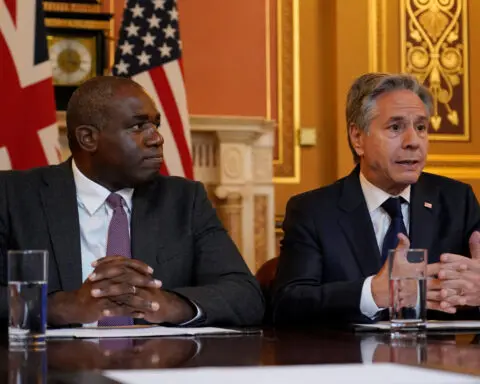 UK and US united over tackling Iran's influence, Lammy and Blinken say