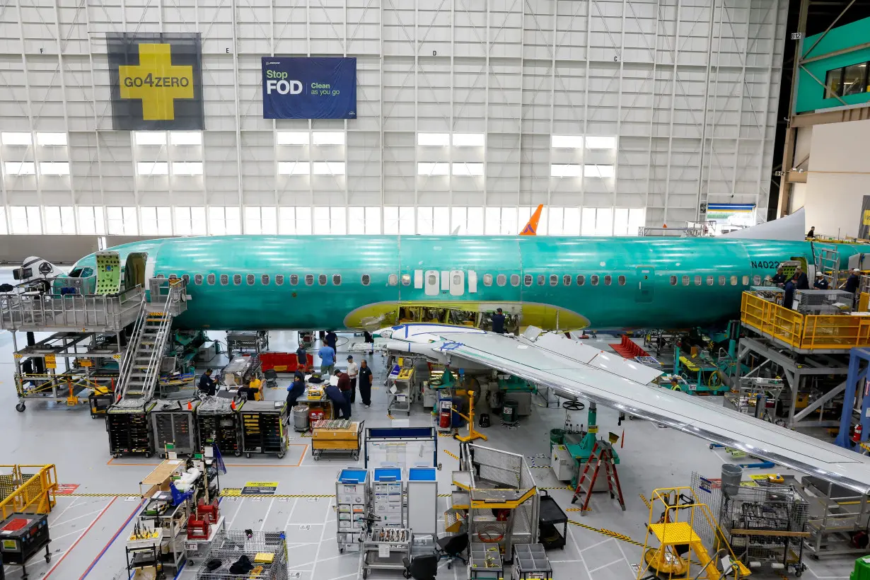 Boeing 737 MAX aircraft are assembled at the company's plant in Renton