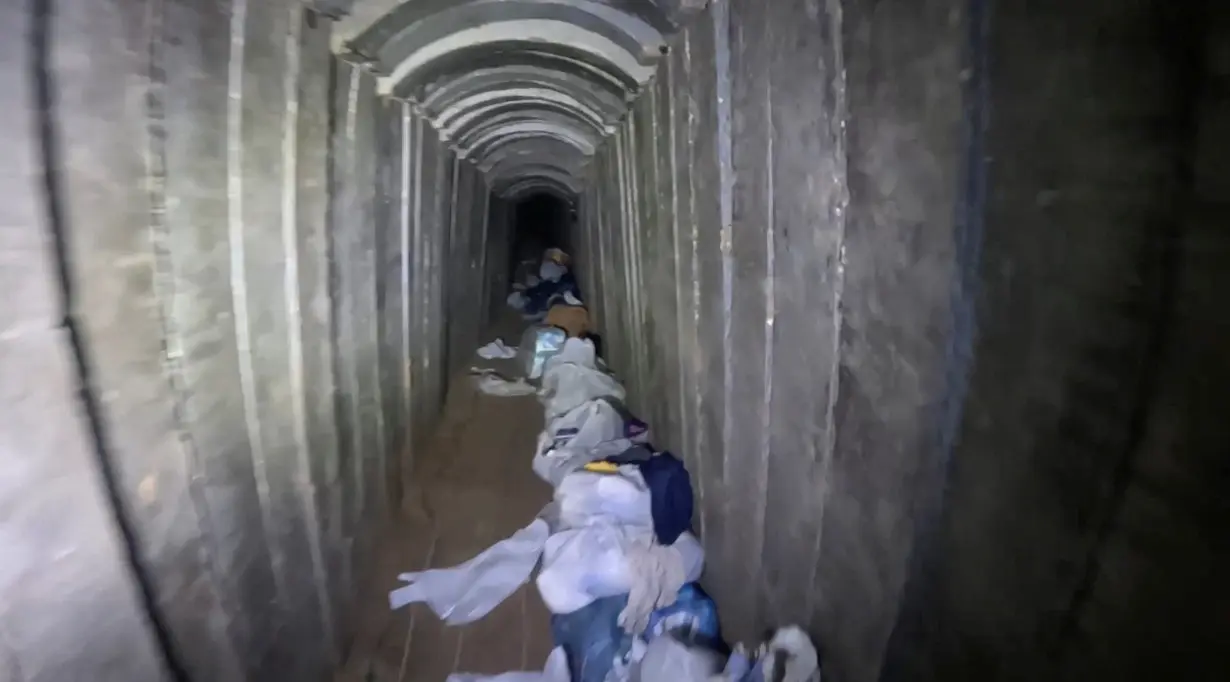 Israeli army releases video said to show tunnel where Israeli hostages were killed