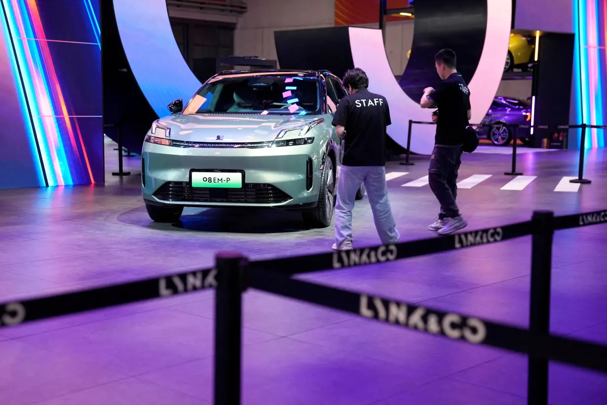 FILE PHOTO: A Lynk & Co vehicle is seen in Shanghai