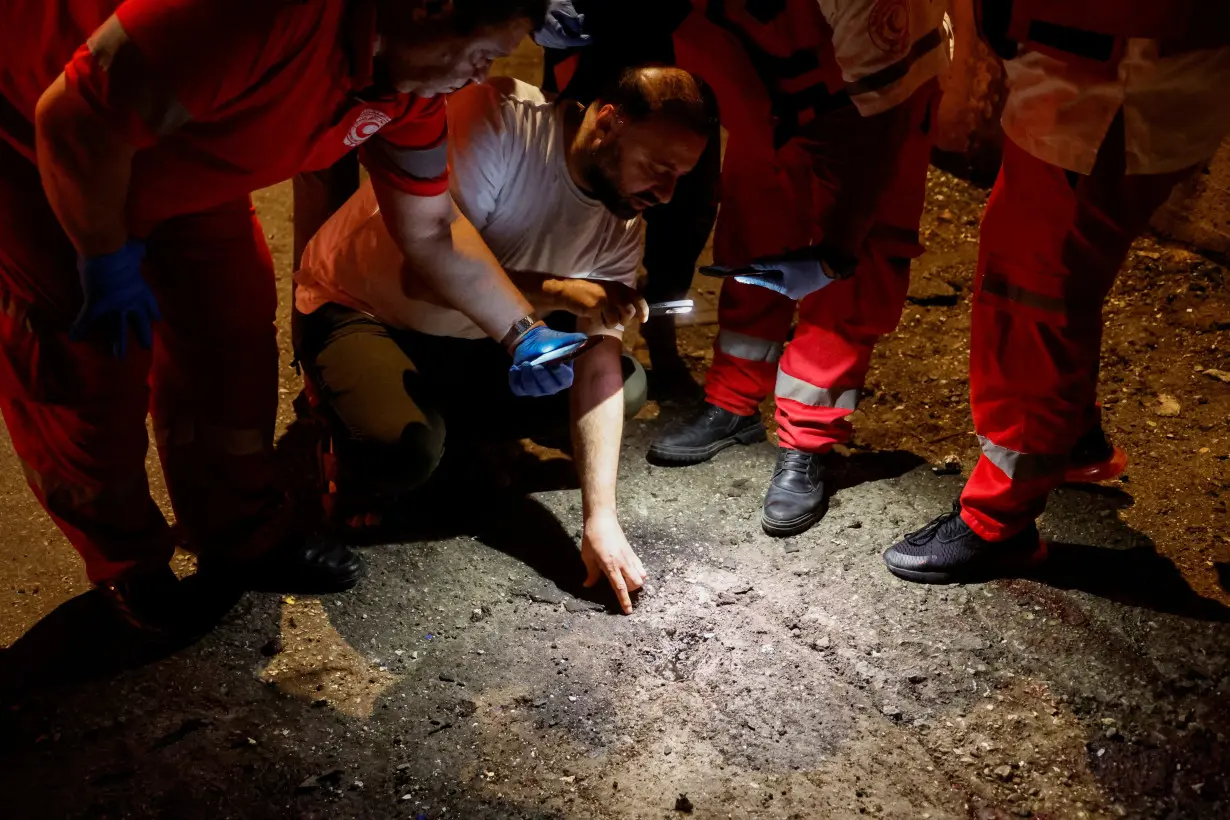 Aftermath of an Israeli strikes in Tubas