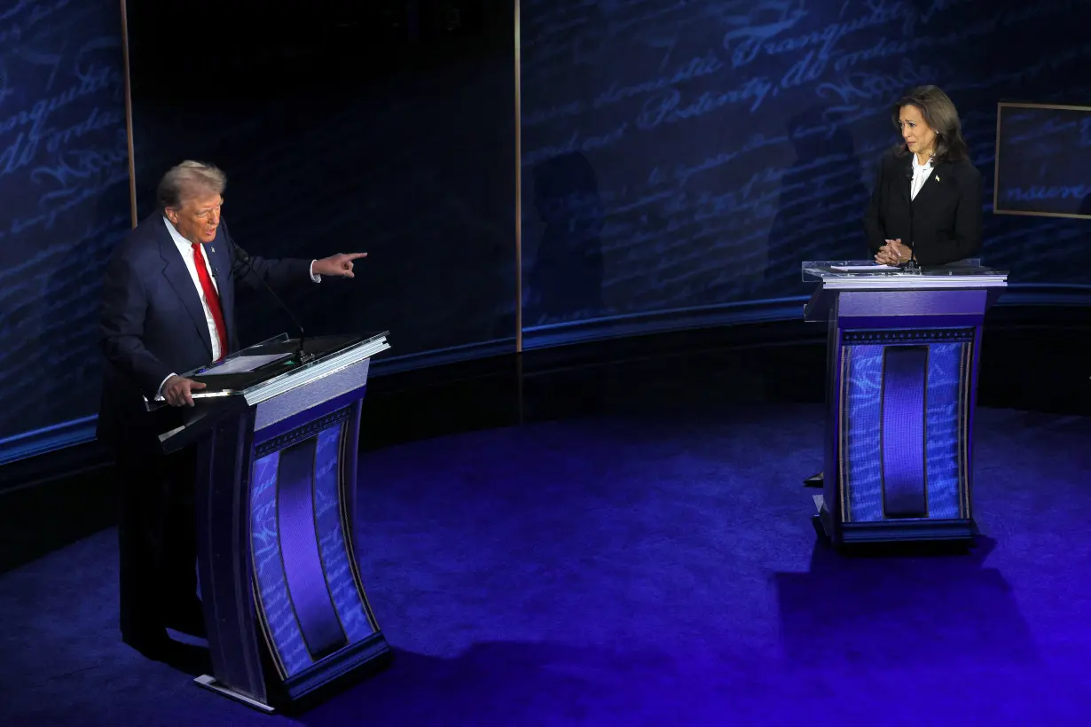 Harris-Trump presidential debate hosted by ABC in Philadelphia, Pennsylvania