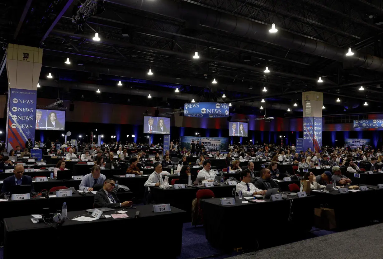 Harris-Trump presidential debate hosted by ABC in Philadelphia, Pennsylvania