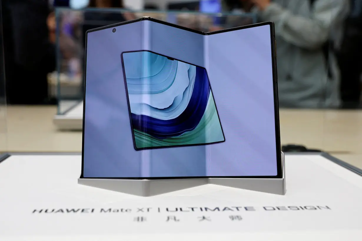 Huawei launches Mate XT foldable smartphone