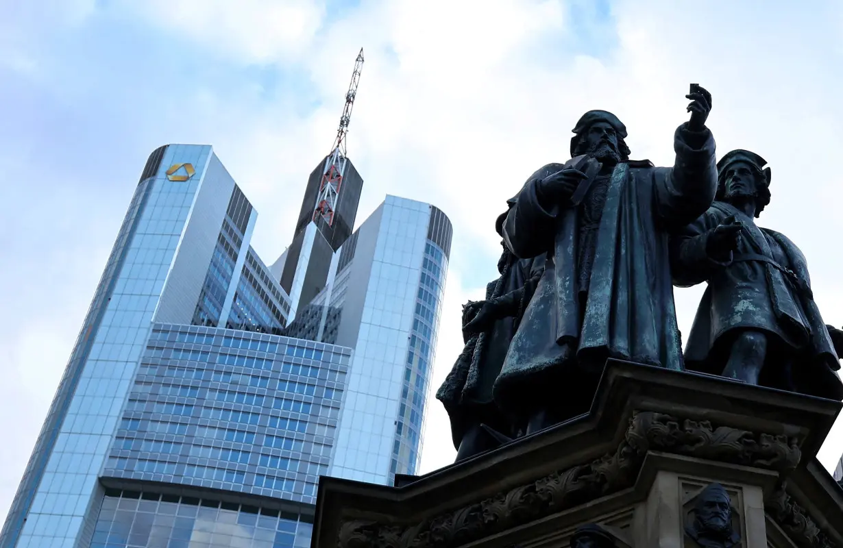 FILE PHOTO: Germany's Commerzbank rejoins German share prize index DAX in Frankfurt