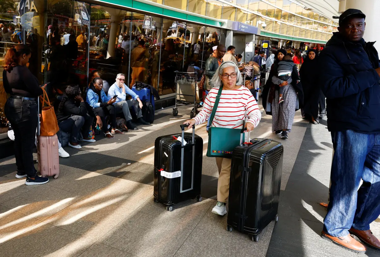 Strike at Kenya's main airport causing flight delays, cancellations, in Nairobi