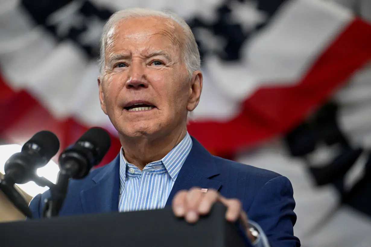 U.S. President Biden visits United Association Local 190 Training Center in Ann Arbor, Michigan