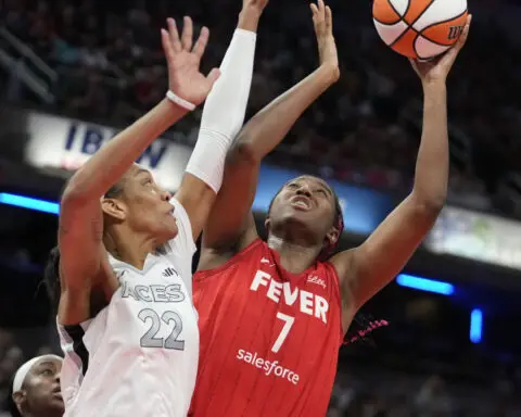 Aces star A'ja Wilson breaks WNBA single season scoring record as Aces beat Fever