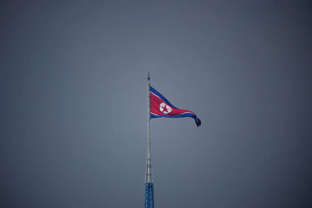 FILE PHOTO: A North Korean flag