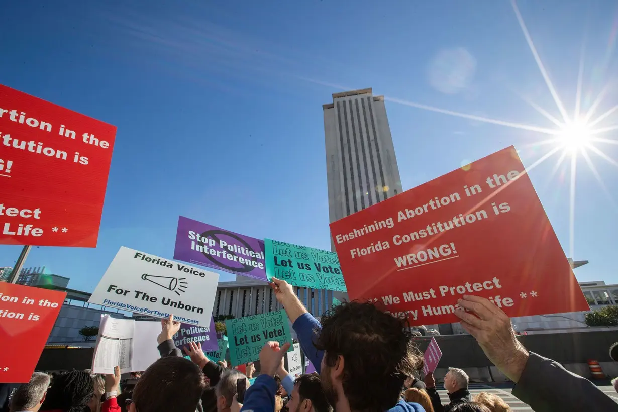 US abortion rates dipped after Florida's 6-week ban took effect, report shows