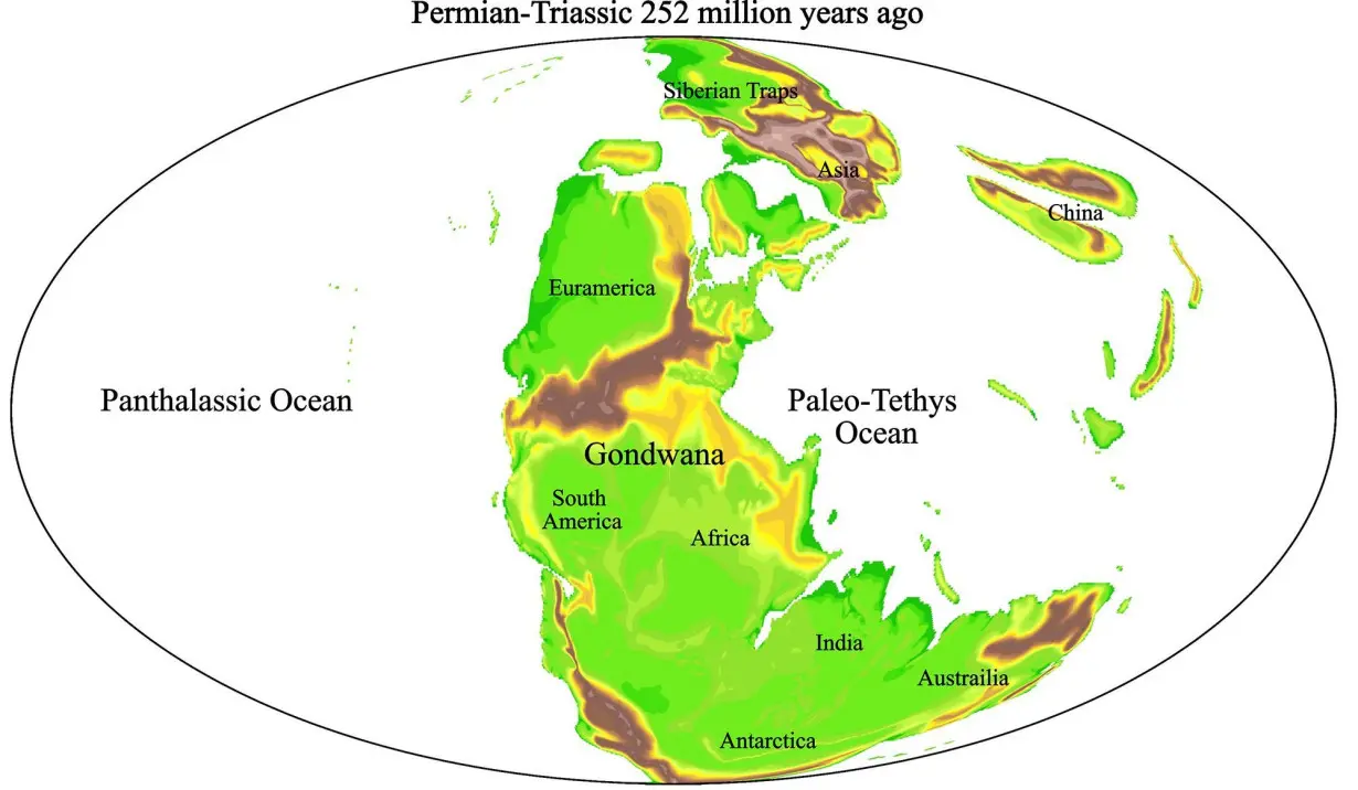 Earth looked very different 252 million years ago.