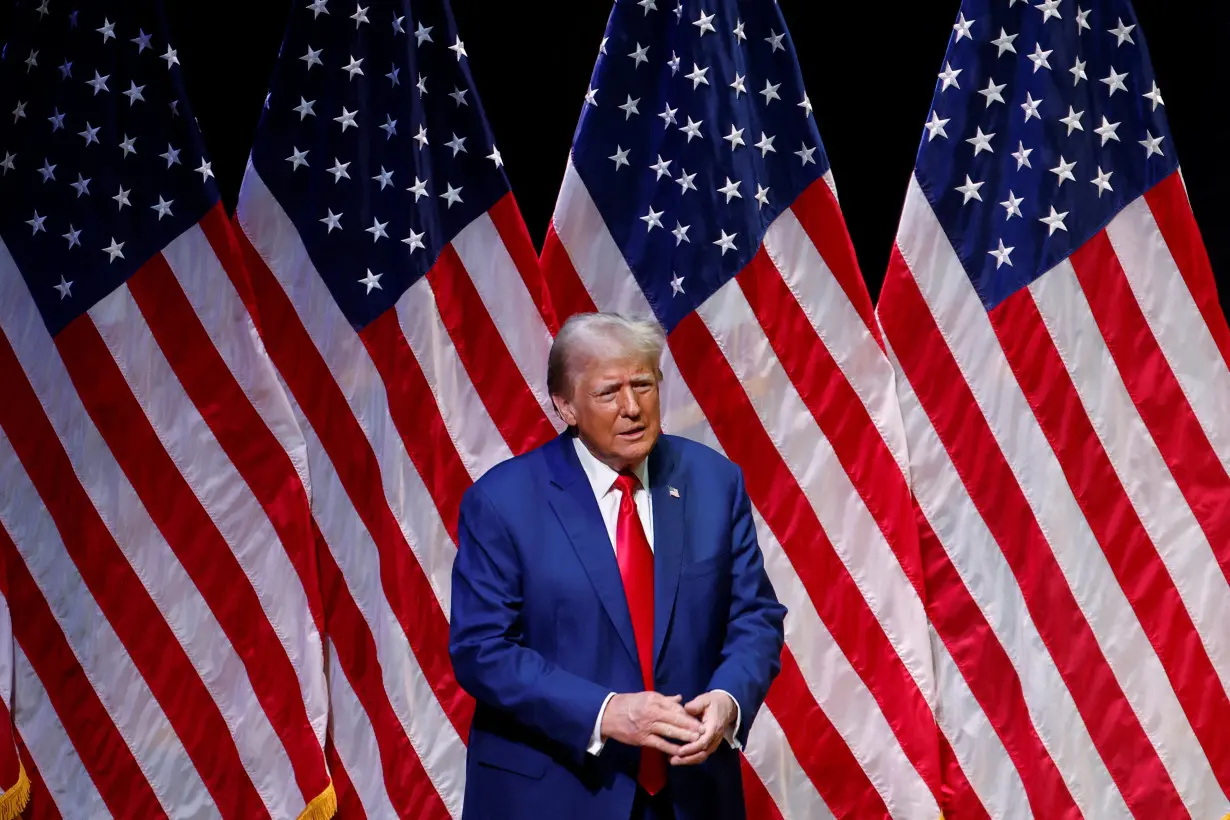 Republican presidential nominee and former U.S. President Donald Trump attends a campaign event in Asheville, North Carolina