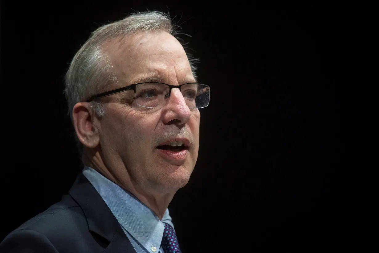 President of the Federal Reserve Bank of New York Bill Dudley speaks during the Bank of England Markets Forum 2018, at Bloomberg, in central London