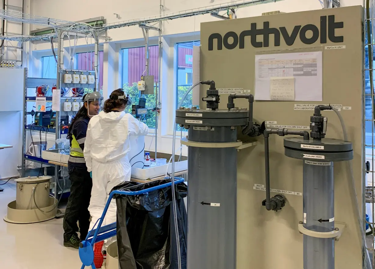 FILE PHOTO: Northvolt facility in Vasteras