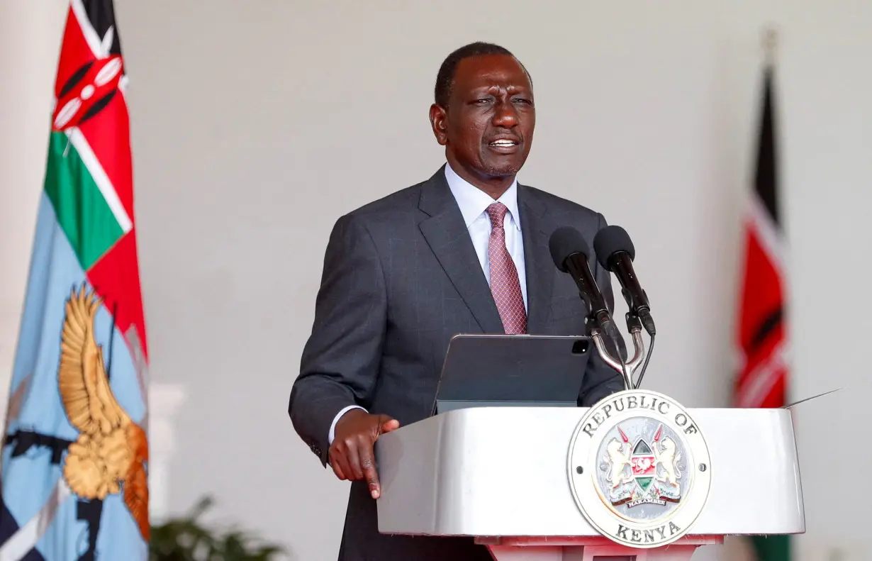 FILE PHOTO: Kenya's President William Ruto announces the nominees to the Cabinet Secretaries at State House in Nairobi