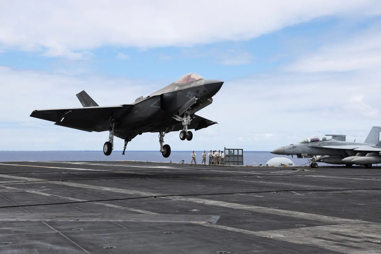 FILE PHOTO: An F-35 jet is shown in military exercises south of Hawaii