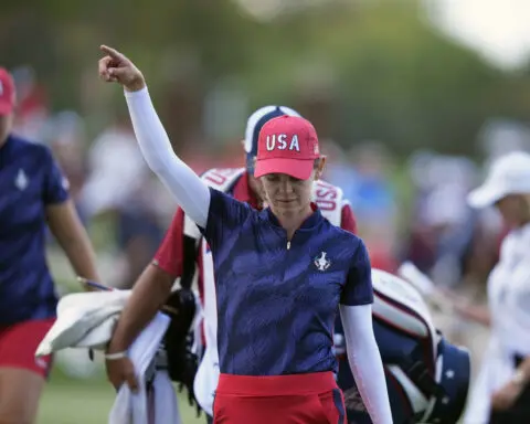 Nelly Korda leads Americans to a record-setting 6-2 margin on first day of Solheim Cup