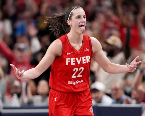 Indiana Fever’s Caitlin Clark breaks WNBA single-season assists record in loss to Las Vegas Aces