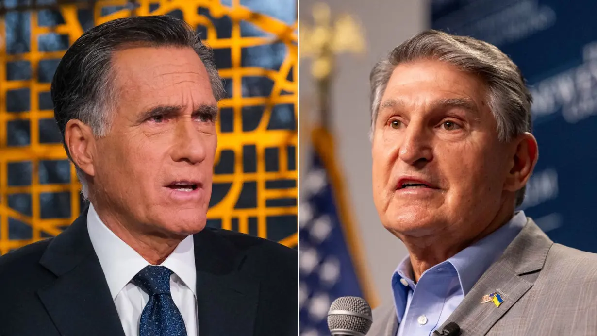 Manchin signals he could endorse Harris while Romney stays coy