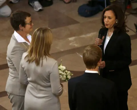 Long before gay marriage was popular, Kamala Harris was at the forefront of the equal rights battle