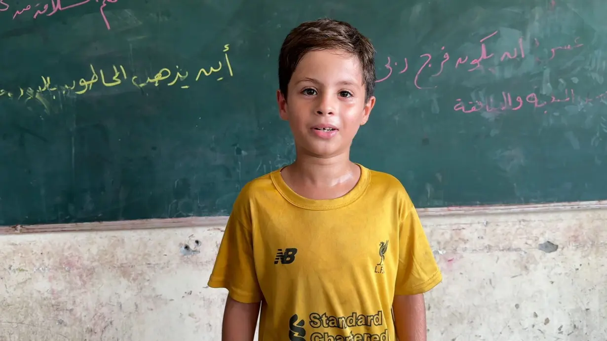 Sajid, a young Palestinian displaced in Deir al-Balah, told CNN he dreamed of becoming a doctor, before the war disruption access to education in Gaza.