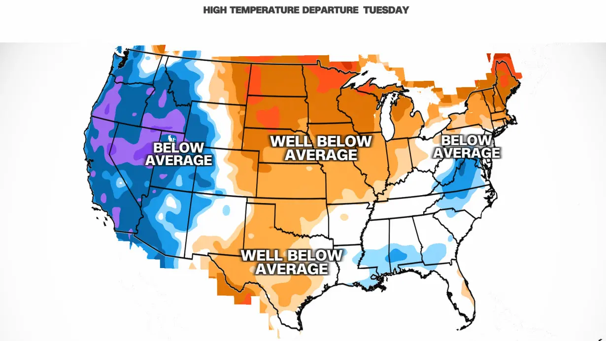 California's earliest snow advisory in nearly 20 years could also bring month's worth of rain