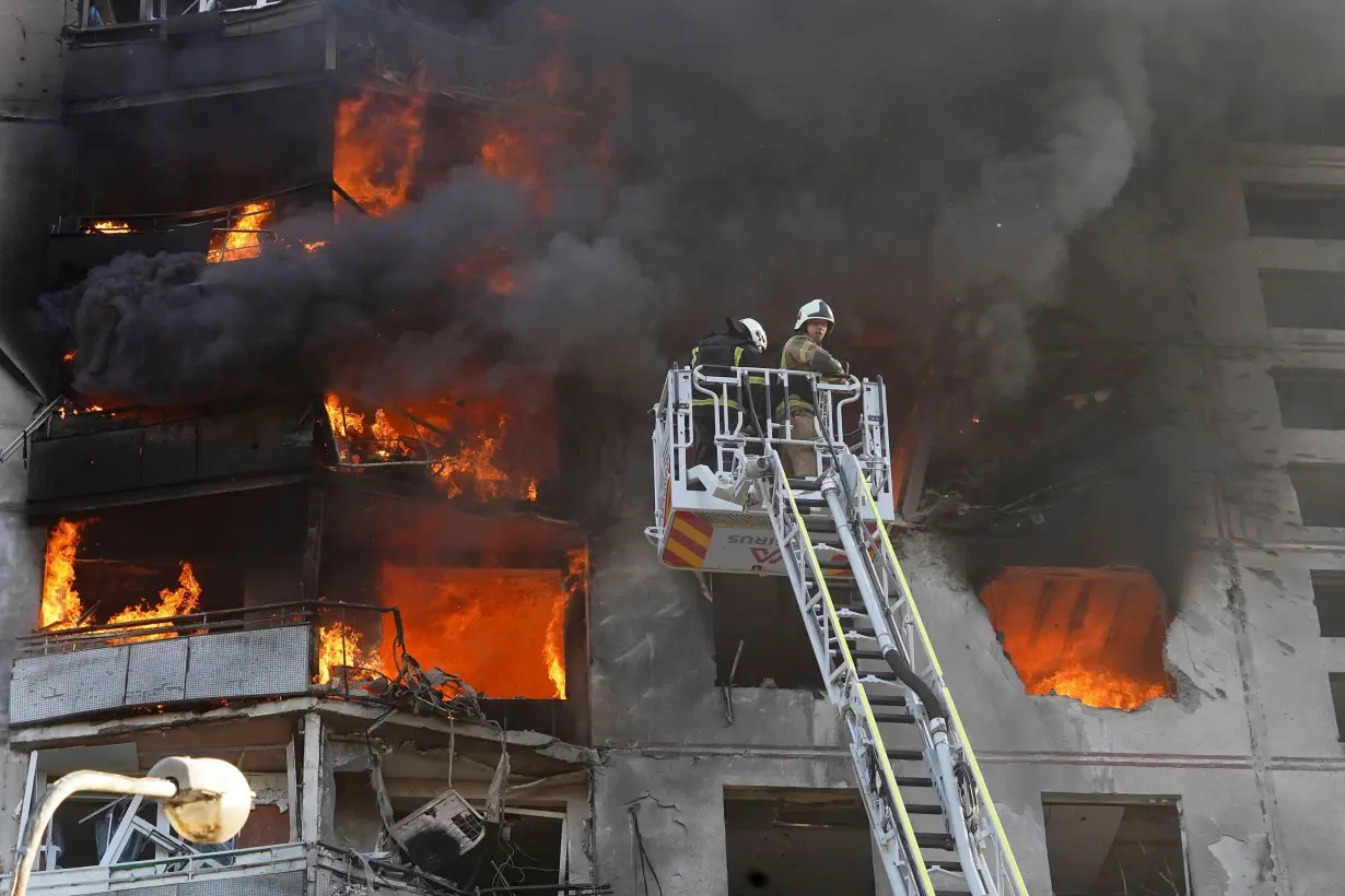 Russian strike hits apartment block in Ukraine’s Kharkiv, killing one person and injuring at least 40