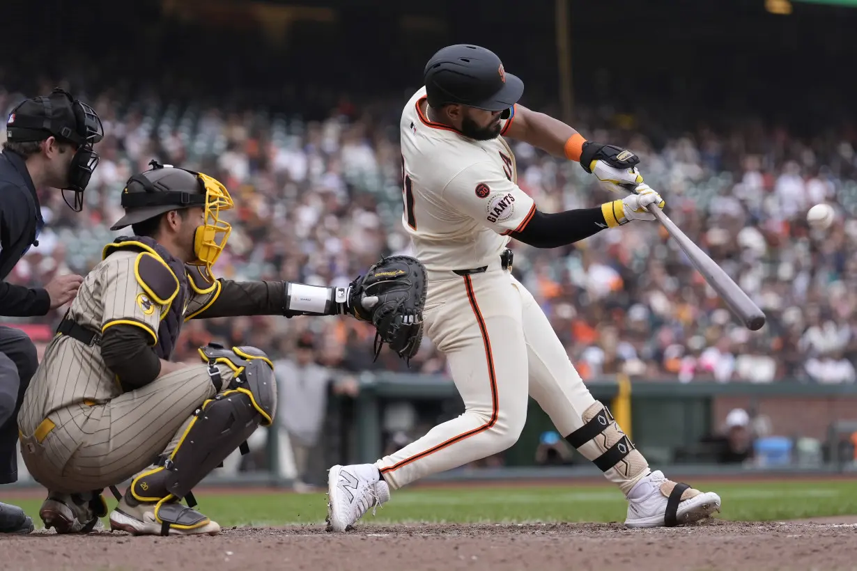 Padres Giants Baseball