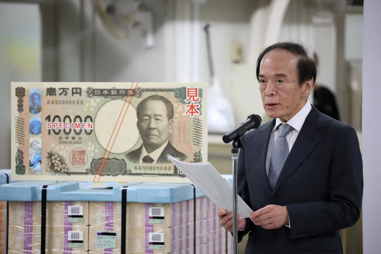 Japan began circulating its first new banknotes in 20 years, in Tokyo