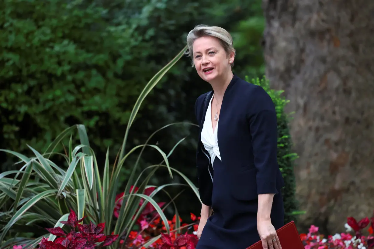 Weekly cabinet meeting at Downing Street in London