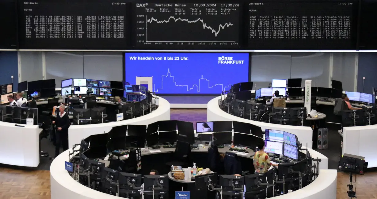 German share price index DAX graph is pictured at the stock exchange in Frankfurt