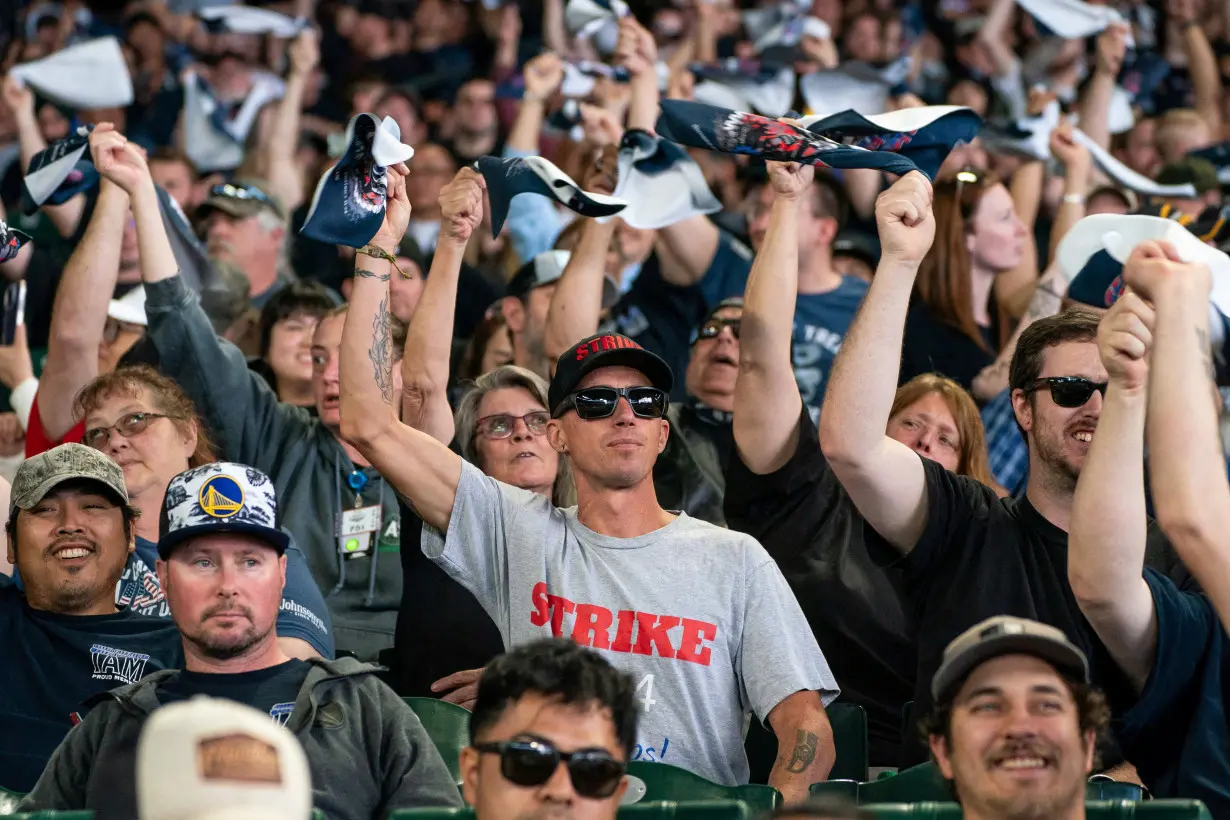 FILE PHOTO: Boeing's Washington state factory workers vote on whether to give their union a strike mandate, in Seattle