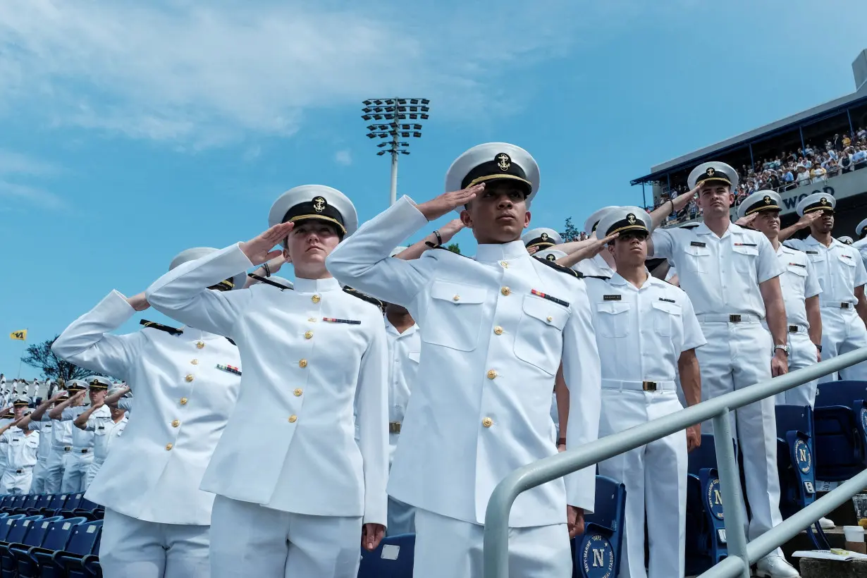 U.S. Naval Academy graduation in Annapolis