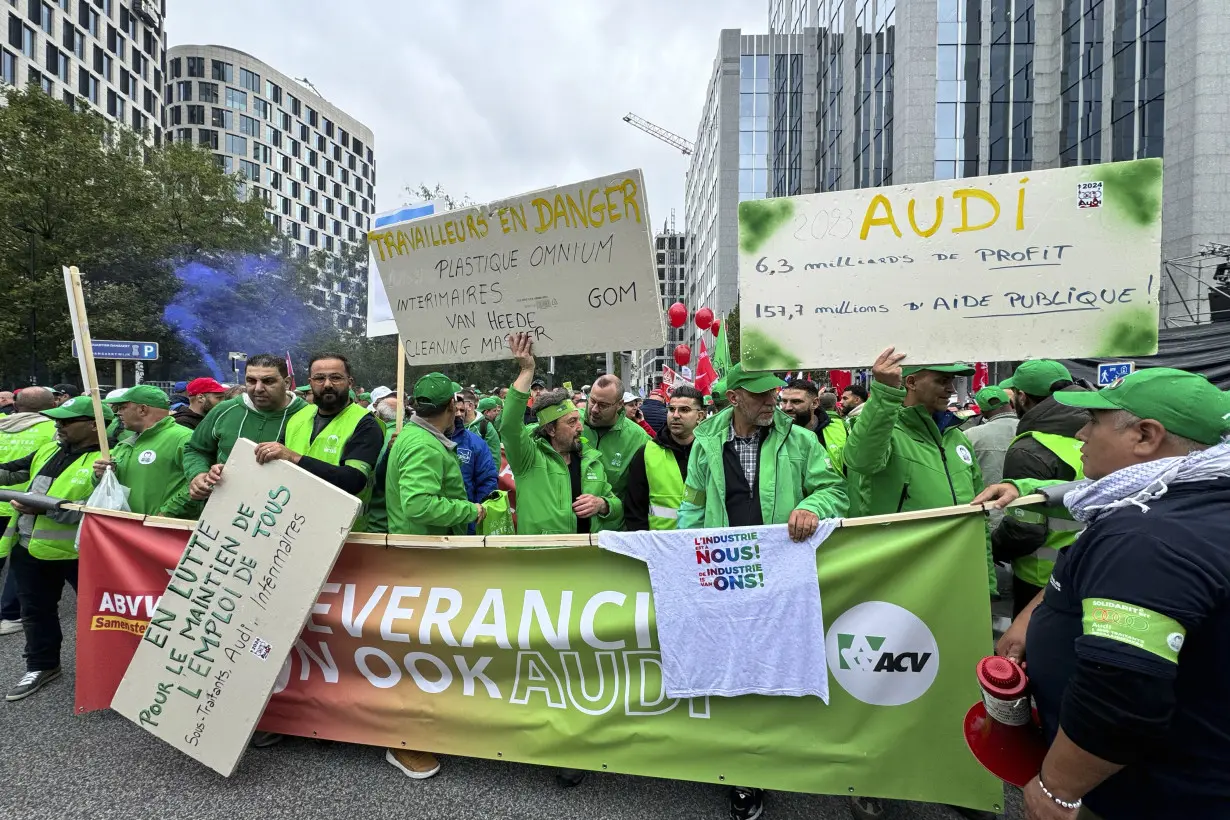 Belgium Labor Protest