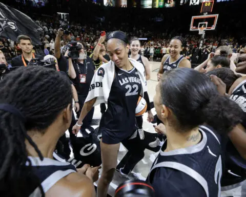 A'ja Wilson becomes 1st WNBA player to reach 1,000 points in a season as Aces top Sun