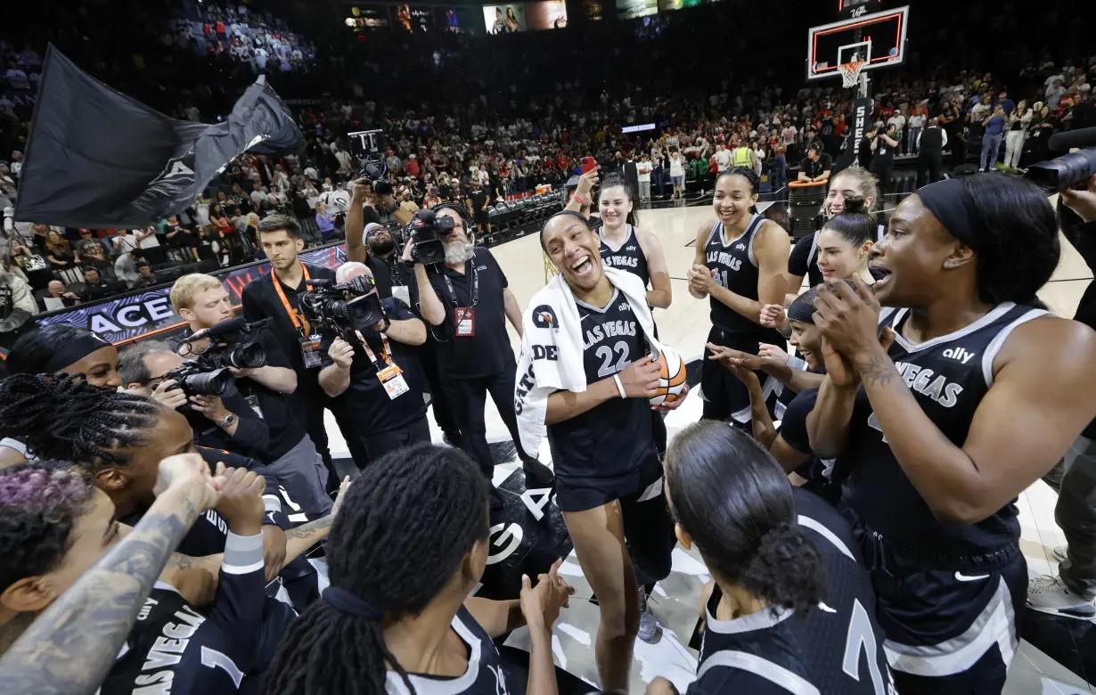 A'ja Wilson becomes 1st WNBA player to reach 1,000 points in a season as Aces top Sun