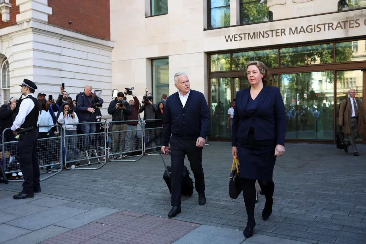 Former BBC news presenter Huw Edwards' sentencing at London's Westminster Magistrates' Court