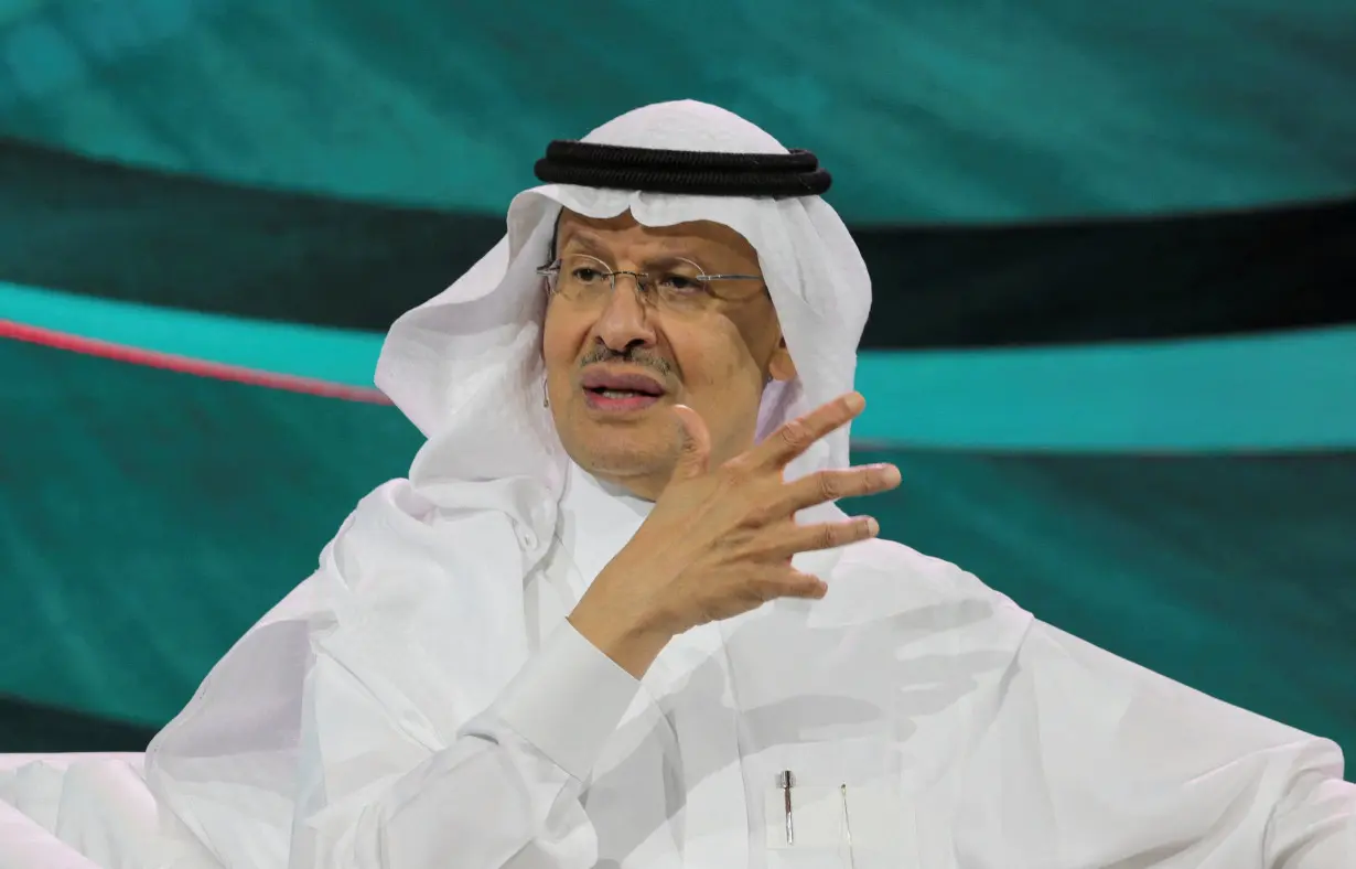 FILE PHOTO: Saudi Arabia's Minister of Energy Prince Abdulaziz bin Salman Al-Saud speaks during 10th Arab-China Business Conference in Riyadh, Saudi Arabia